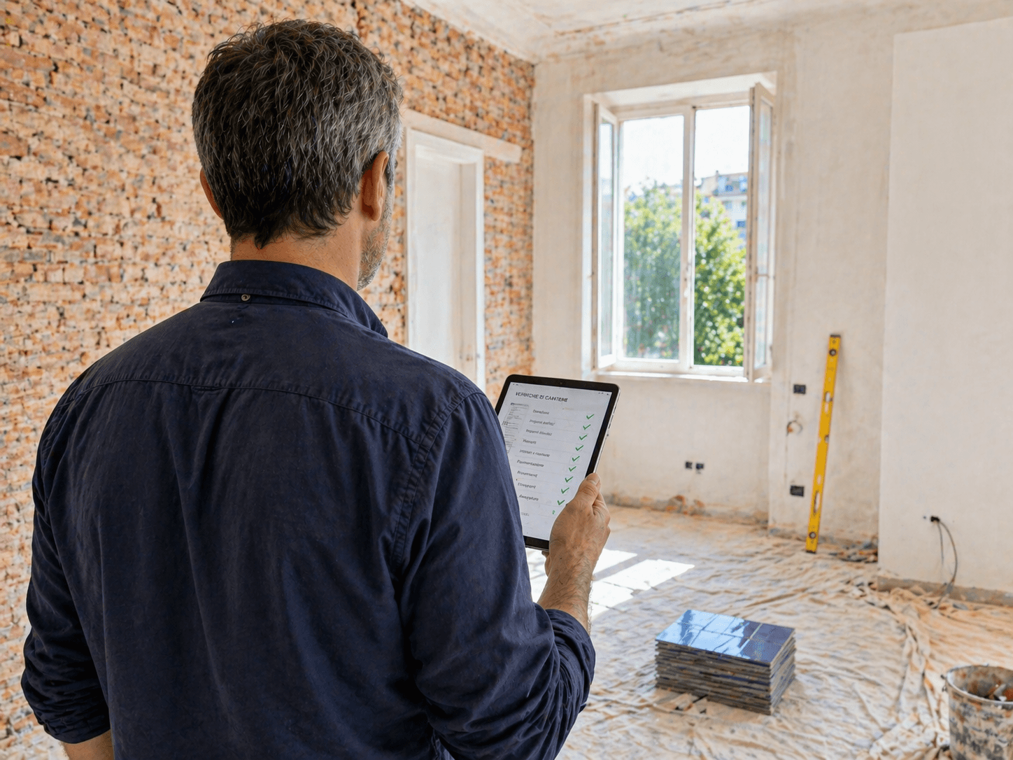Professionisti tecnici al lavoro in cantiere