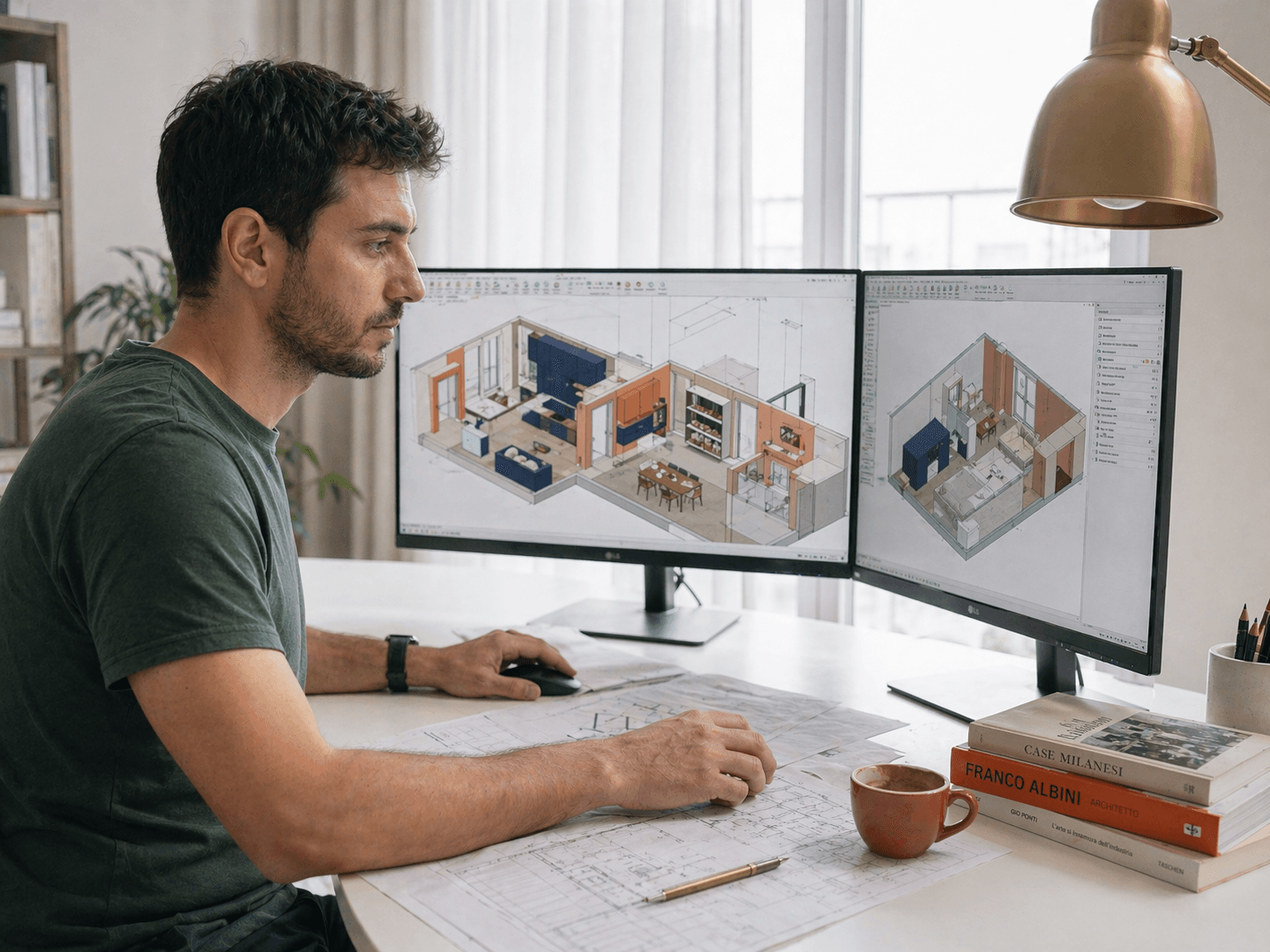 Studio tecnico che gestisce una pratica digitale con cliente e pagamenti